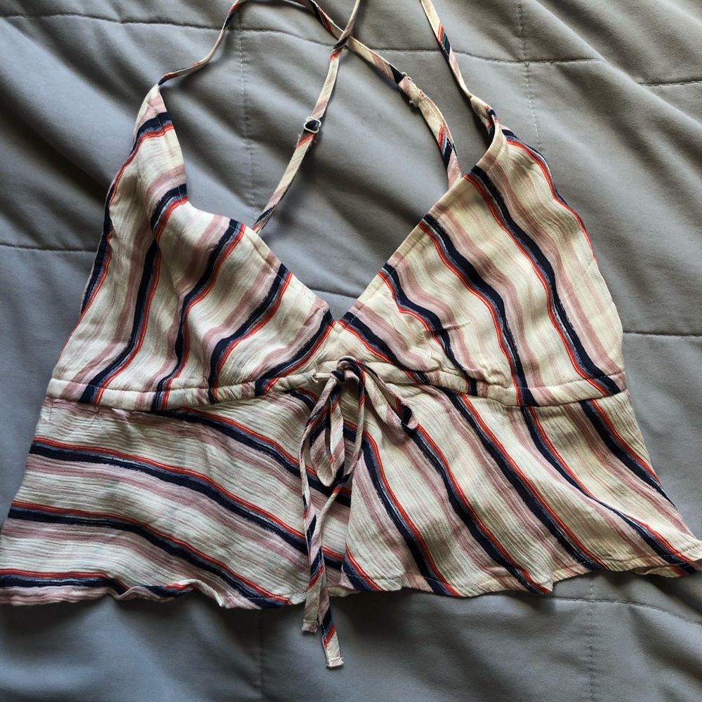 Stripped crop top, brand new